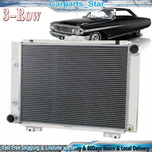3Row Aluminum Radiator For 1964 Ford Galaxie 500 XL Base 390FE 6.4L L6 V8 GAS AT (For: More than one vehicle)
