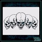 The Five Skulls - Airbrush Stencil Template