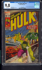 Incredible Hulk 143 CGC 9.0 Doctor Doom BATTLE COVER 1971 Roy Thomas AVENGERS