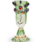 Signed Murano Glass Visage Vase with Face 15.5