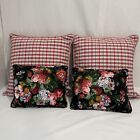 Custom Accent Pillows For  Ralph Lauren Isadora Cossette Black Floral Bedding