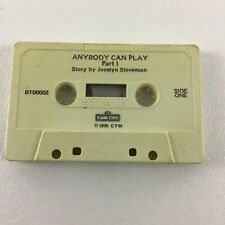 Sesame Street Cassette Tape Anybody Can Play Part 1 & 2 Vintage 1980's