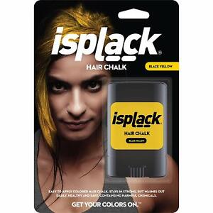 isplack Hair Chalk (Blaze Yellow) Perfect for Baylor Bears! No harmful chemicals