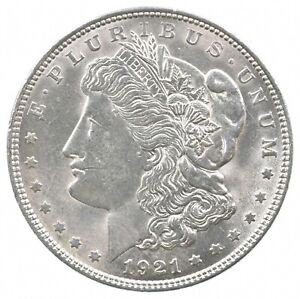 1921 Morgan Silver Dollar - Last Year Issue 90% $1 Bullion *281