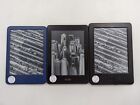 Assorted Amazon Kindle (See Description) Good/Fair Condition WiFi Only Lot of 3
