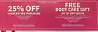New ListingBATH AND BODY WORKS 25% OFF & FFREE BODY CARE COUPON EXPIRES 5/12/2024