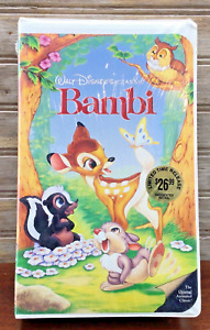 Vintage Disney Black Diamond Classics BAMBI 1990 VHS #942 SEALED UNOPENED