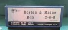 BOSTON AND MAINE MOGUL 2-6-0  PACIFIC FAST MAIL  (PFM) BRASS KOREA