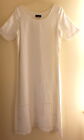 Eskandar Sz 0 French Romantic S/S Antique White Linen Nun Sheet Tank Dress