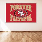 San Francisco 49ers Forever Faithful 3x5 ft Flag Super Bowl Banner NFL US SELLER