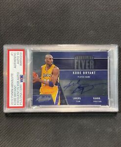 2012 Panini Absolute Kobe Bryant Frequent Flyer Auto PSA Authentic Auto 10