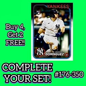 2024 Topps Series 1 Baseball COMPLETE YOUR SET! You Choose Cards #176-350 🔥💎🔥