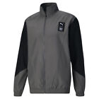 Puma First Mile X Woven Full Zip Running Jacket Mens Grey Casual Athletic Outerw