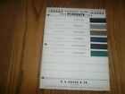 1940 Plymouth NASON Color Chip Paint Sample - Vintage