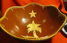 Calabash Hand Crafted Gourd ~ Centerpiece Huge Large Bowl ~ Jamaica ~ 12 1/4