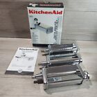 KitchenAid KPRA Stand Mixer Attachment 3Pc Pasta Roller & Cutter Set Attachments