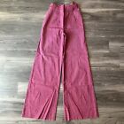 Vintage 60s 70s Womens Hot Pink Flare Pants fit 24x34 See Meas. Hippy Disco Rare
