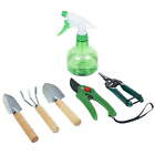 New Listing7 Piece Gardening Tool Set – Mini Planting and Repotting Kit and Carrying Tote
