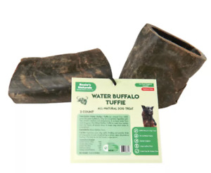 WATER BUFFALO HORN TUFFIE- 100% Natural Dog Treat & Chews, Grain-Free,