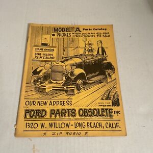 Ford Parts Obsolete Model A Parts Catalog 1969 vintage NHRA SCTA