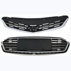 Front Bumper Upper and Lower Grille Chrome＆Black For Chevrolet Cruze 2016-2018 (For: 2017 Cruze)