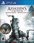 Assassin's Creed III: Remastered for PlayStation 4 [New Video Game] PS 4