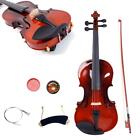 Glarry 1/8 Size Basswood Natural Acoustic Violin Fiddle with Case Bow Rosin Set