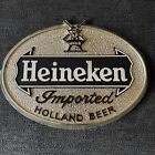 Heineken Imported Holland Beer Sign - 1966 Van Munching Inc. Silver & Black