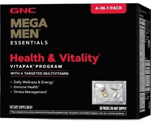GNC Mega Men Essentials Health & Vitality Vitapak Program Immune Health Support