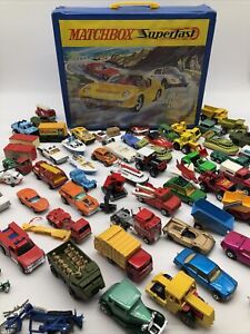 1970 Matchbox Superfast Deluxe Collectors Case Holds 72 Cars / Cars In Box!