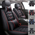 3D Car Seat Cover For Chevy Full Set PU Leather 5-Seat Front&Rear Protector
