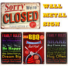 Vintage Retro Tin Sign door Wall Decor Metal Bar Plaque Pub Poster Home Shop