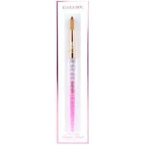 Kiara Sky Acrylic Nail Brush 100% Kolinsky #8 - Pink Handle
