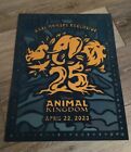 WDW DAK Disney's Animal Kingdom Cast Member 25th Anniversary Poster Lithograph