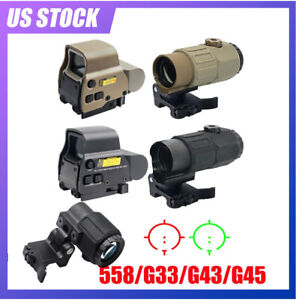 Hunting G45/G43/G33 5X/3X Sight Magnifier Scope Clone Quick Detach QD 20mm Rail