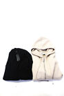 Zara Women's Hood Full Zip Cropped Cardigan Sweater Beige Size S Lot 2