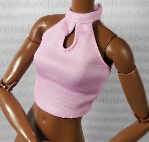 TOP ~ BARBIE DOLL MADE TO MOVE SIGNATURE LOOKS #21 PINK KEYHOLE CROP SHIRT