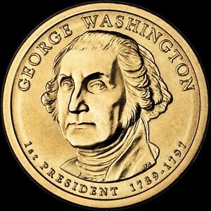 2007-P George Washington Presidential Dollar Brilliant Uncirculated Coin!