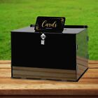 Black Acrylic Wedding Card Box DIY Card Boxes Gift Card Box Money Box Holder ...