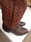 Vintage Cowboy Boots Men’s  Western Rodeo Sz 11 E. Brown Pull On UFCW