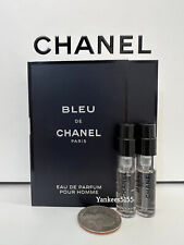 2 x Chanel Bleu de Chanel EDP Eau de Parfum Sample Spray 1.5ml / 0.05oz each