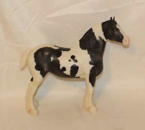VTG Breyer Picture Perfect Spotted Draft Horse 1305 Clydesdale Mare Black/ White