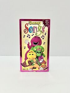 New ListingBarney Songs Sing Along VHS Tape Kids Show 1995 Baby Bop BJ Purple Dinosaur