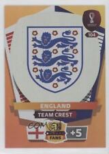 2022 Panini Adrenalyn XL FIFA World Cup Qatar 2022 Team Crest England #104