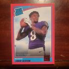 LAMAR JACKSON 2018 Donruss Press Proof RED #317 Rated Rookie RC SP