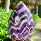 New Listing223G  Natural Carved Water droplets Dream Amethyst  Quartz Crystal Healing