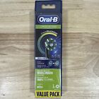 New Listing4-in-a-Pack Braun Oral-B Cross Action Black Edition Replacement Toothbrush Heads