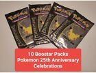 Pokemon TCG 25th Anniversary Celebrations English Booster Packs x10 Factory New