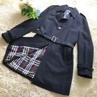 Burberry Black Label Wool Trench Coat M Men's from Japan