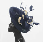 Big Saucer Sinamay On Headband Fascinator Wedding Ladies Ascot Hat